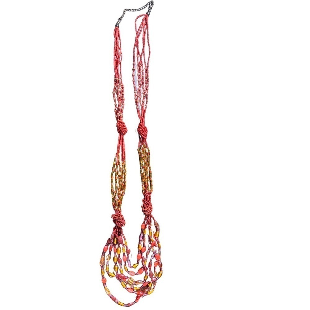 17 Inch Bead Necklace (Like New - Great Condition) ❤️💛🧡 - Picture 4 of 9